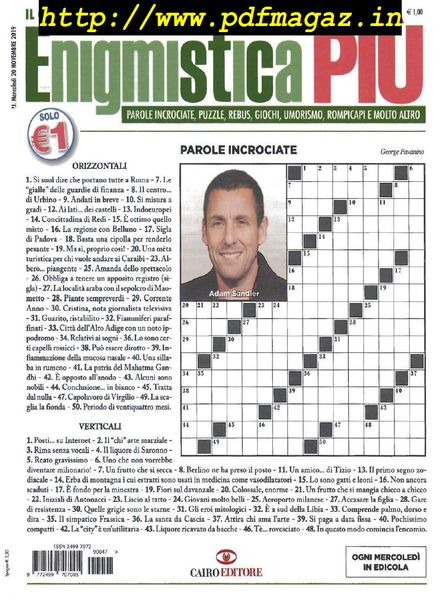 Enigmistica PIU – 26 Novembre 2019