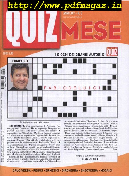 Quiz Mese – Maggio 2019