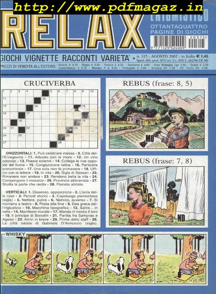 Relax Enigmistico – Agosto 2002