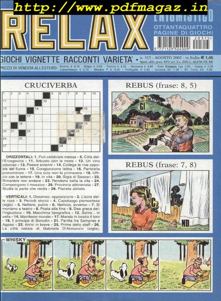 Relax Enigmistico – Agosto 2002