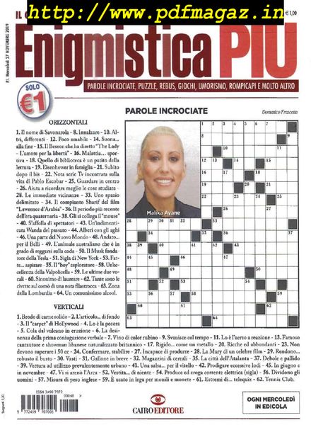 Enigmistica PIU – 3 Dicembre 2019