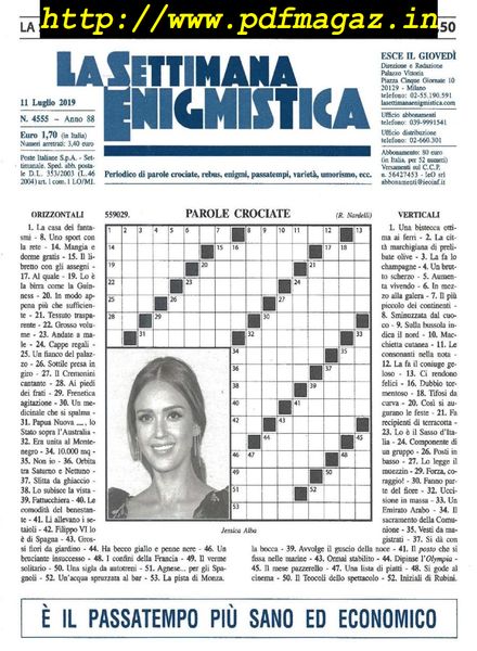 La Settimana Enigmistica – 11 Luglio 2019