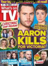 What’s on TV – 07 December 2019