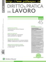 Diritto e Pratica del Lavoro – 23 Novembre 2019