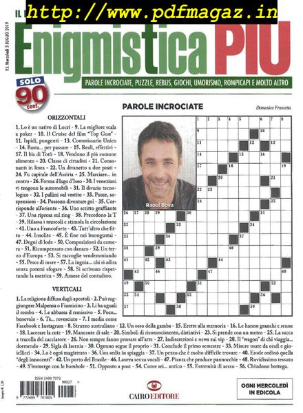 Enigmistica PIU – 9 Luglio 2019