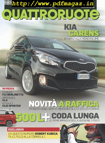 Quattroruote Italia – Maggio 2013