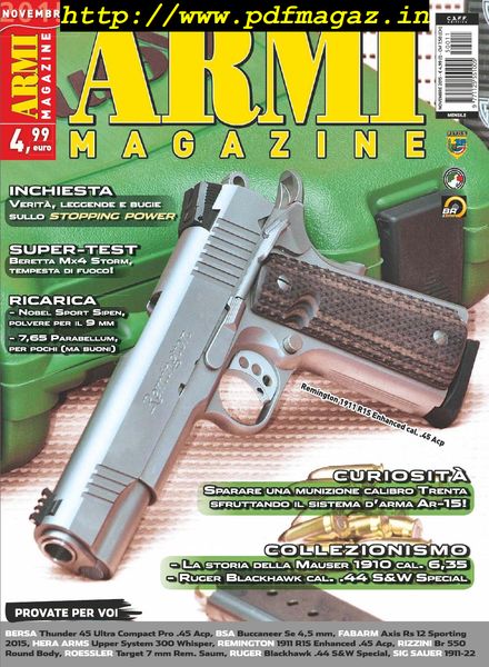 Armi Magazine – Novembre 2015