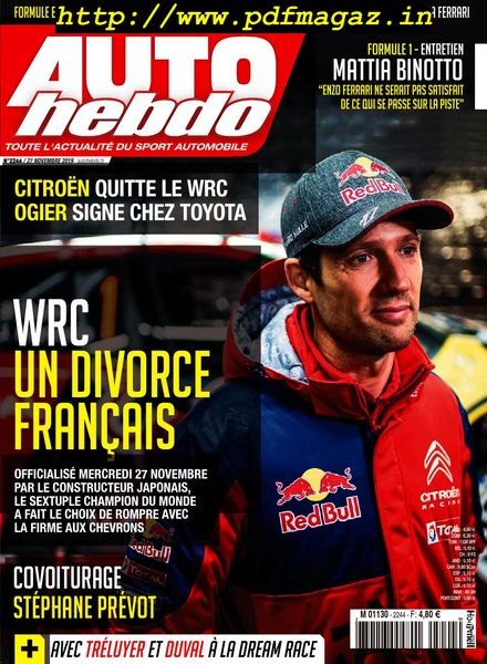 Auto Hebdo – 28 novembre 2019