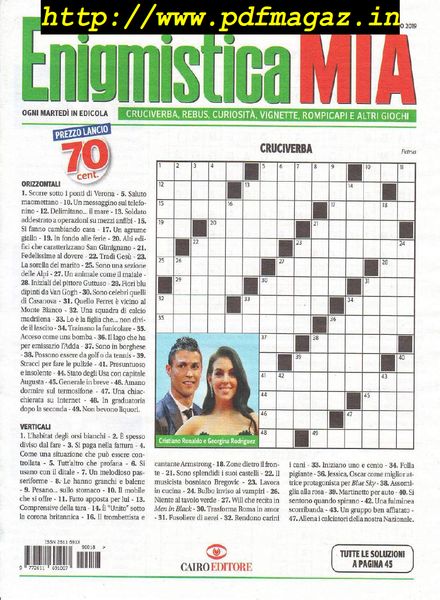 Enigmistica Mia – 6 Maggio 2019
