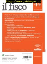 il fisco – 25 Novembre 2019