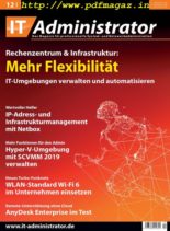 IT-Administrator – Dezember 2019