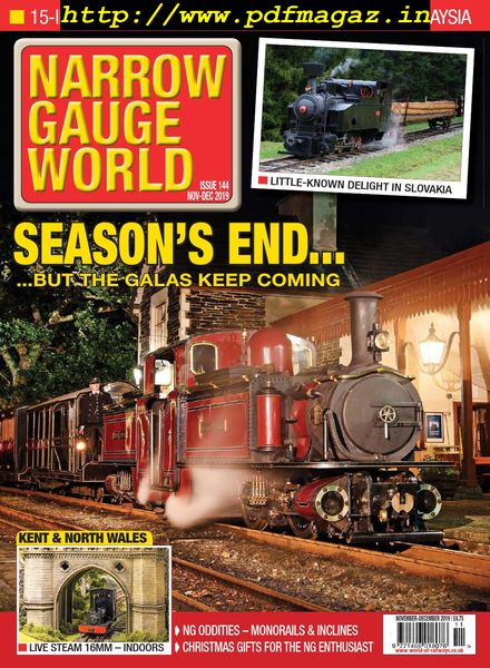 Narrow Gauge World – Issue 144, November-December 2019