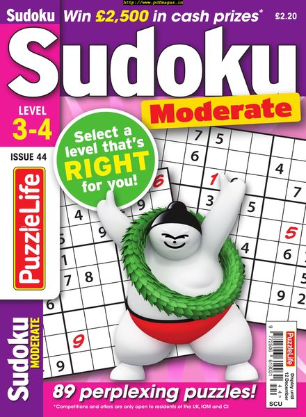 PuzzleLife Sudoku Moderate – November 2019
