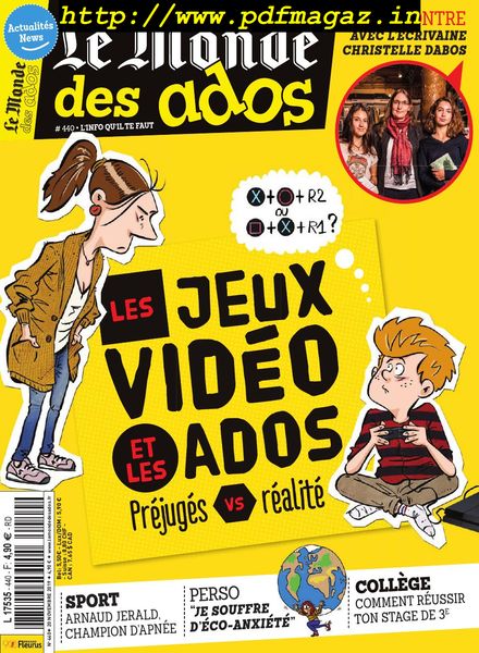 Le Monde des Ados – 20 novembre 2019