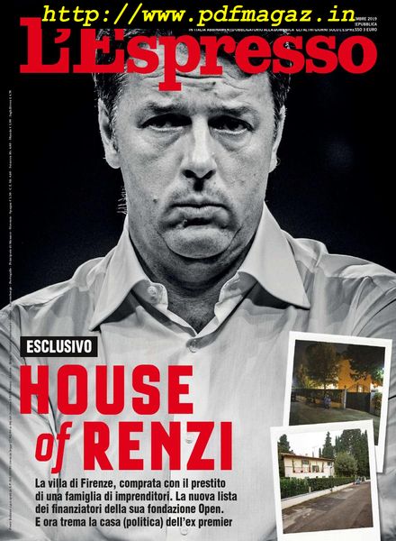L’Espresso – 01 dicembre 2019