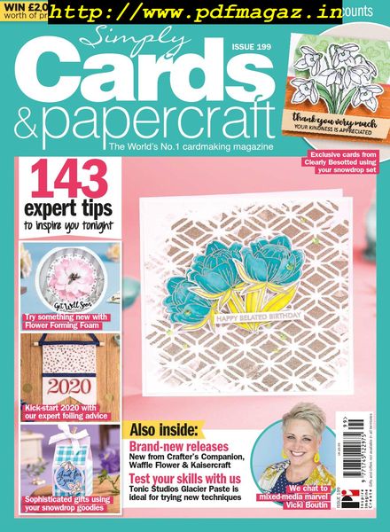 Simply Cards & Papercraft – Issue 199 – November 2019