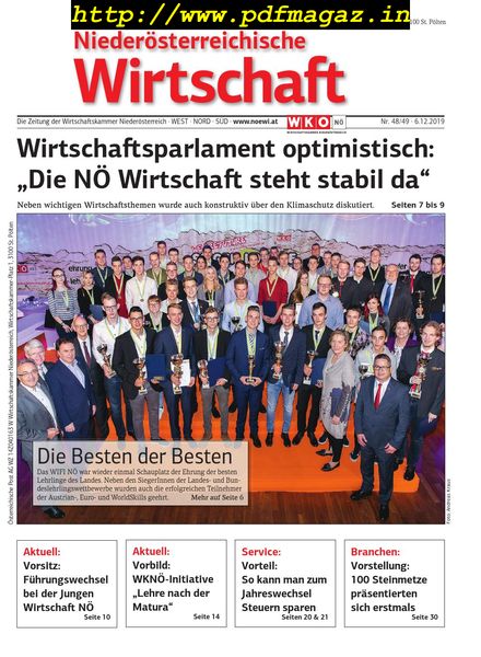 NiederOsterreichische Wirtschaft – 06. Dezember 2019