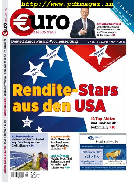 Euro am Sonntag – 30 November 2019