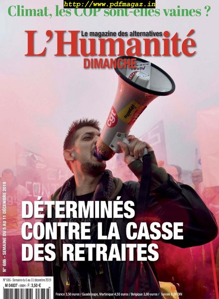 L’Humanite Dimanche – 5 Decembre 2019