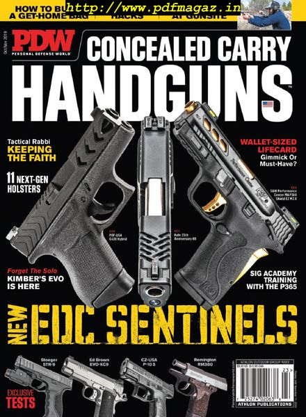 Personal Defense World – Issue 223 – Concealed Carry Handguns – October-November 2019