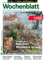Bayerisches Landwirtschaftliches Wochenblatt Franken – 12 Dezember 2019