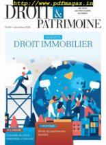 Droit & Patrimoine – 01 decembre 2019