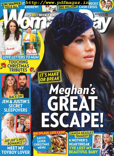 Woman’s Day New Zealand – December 16, 2019