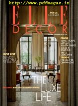 Elle Decor India – October-November 2019