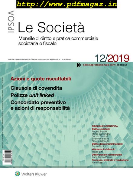 Le Societa – Dicembre 2019