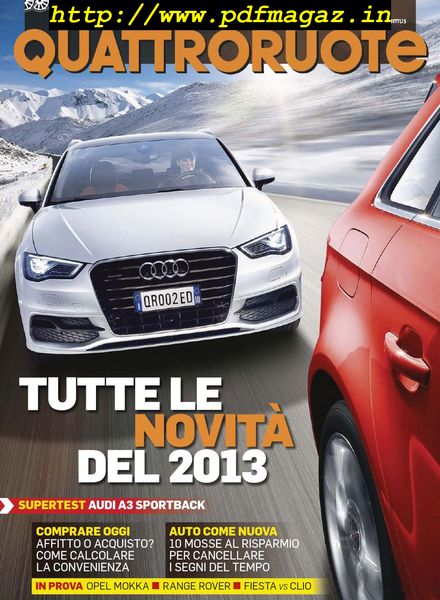 Quattroruote Italia – Gennaio 2013