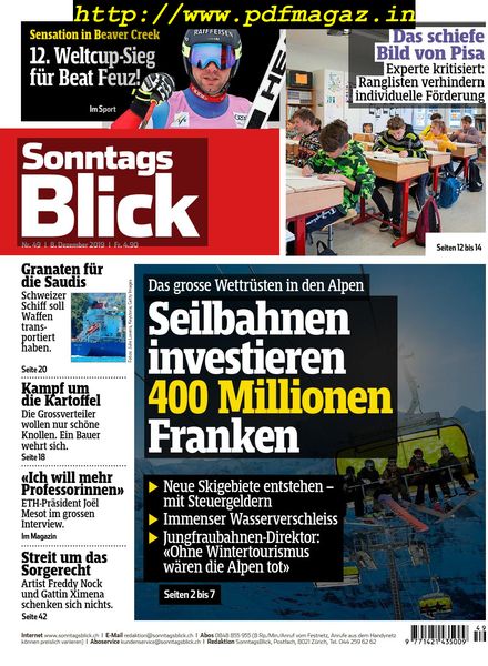 SonntagsBlick – 08 Dezember 2019