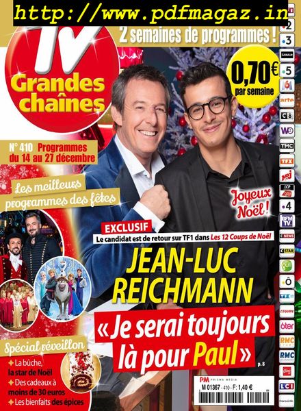TV Grandes chaines – 14 Decembre 2019