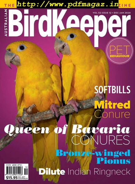 Australian Birdkeeper Magazine – December 2019 – January 2020