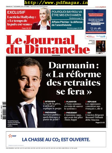 Le Journal du Dimanche – 01 decembre 2019
