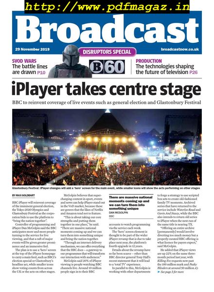 Broadcast Magazine – 29 November 2019