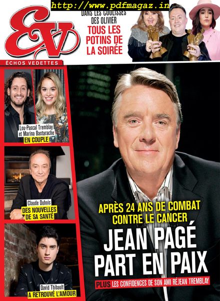 echos Vedettes – 20 decembre 2019
