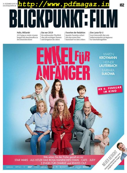 Blickpunkt Film – 23 Dezember 2019