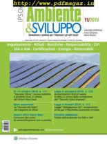 Ambiente & sviluppo – Novembre 2019