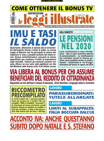 Leggi Illustrate – dicembre 2019