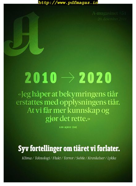 A-Magasinet – 20 desember 2019