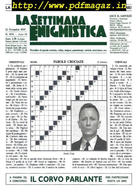 La Settimana Enigmistica – 21 Novembre 2019