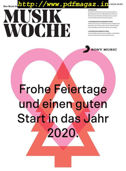 MusikWoche – 21 Dezember 2019