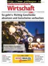 NiederOsterreichische Wirtschaft – 20 Dezember 2019