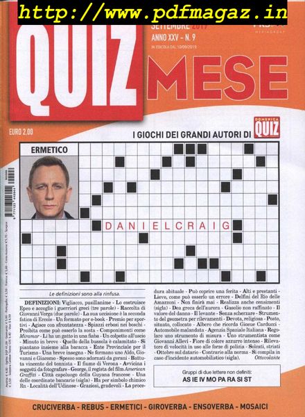Quiz Mese – Settembre 2019