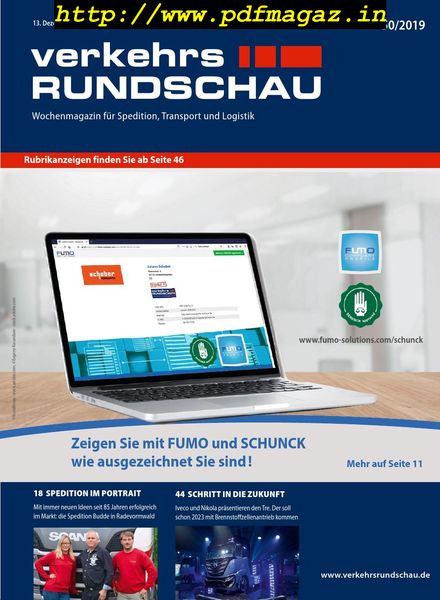 VerkehrsRundschau – 10 Dezember 2019