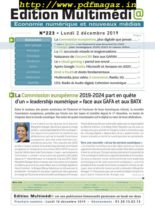 edition Multimedia – 02 decembre 2019