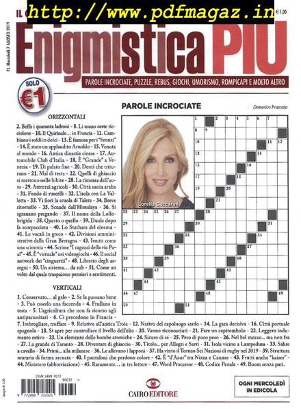 Enigmistica PIU – 13 Agosto 2019