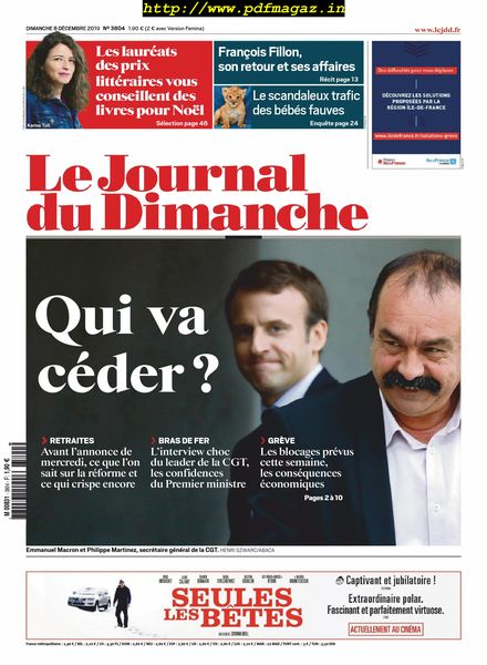 Le Journal du Dimanche – 08 decembre 2019