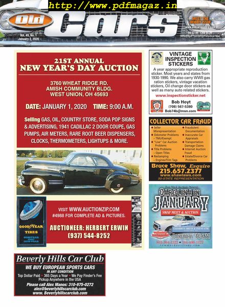 Old Cars Weekly – 02 January 2020