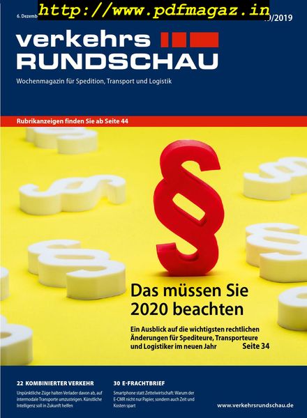 VerkehrsRundschau – 04 Dezember 2019
